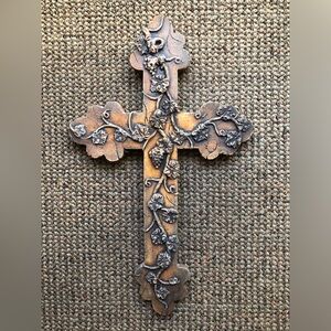 Old world inspired cross wall hanging by S. Kurtz